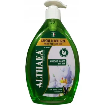 Mýdlo Althaea tekuté mýdlo Bílé Pižmo Muschio Bianco láhev s pumpičkou 650 ml