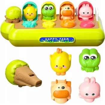 Woopie Baby Edukační hračka Vyskakující zvířátka Šťastná Farma POP