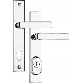 Dveřní kování Kování Rostex R4/90mm bez vložky, chromová ocel