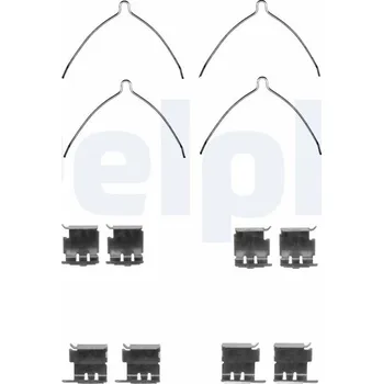 Přislušenství brzdového systému Sada příslušenství, obložení kotoučové brzdy DELPHI LX0373