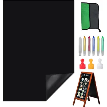 Samolepicí černá magnetická tabule na magnety z cest 200x100cm