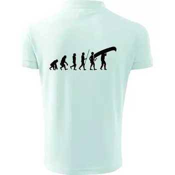 Pánská košile Evoluce kanoe nad hlavou - Polokošile pánská Pique Polo 203 - 5XL ( Frost )