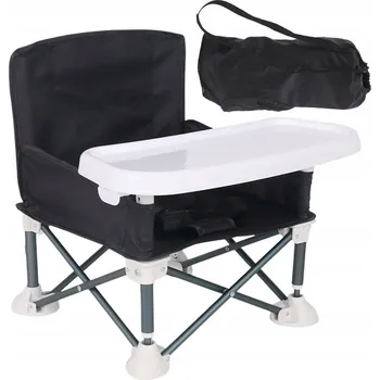Jídelní židlička PŘENOSNÁ ŽIDLIČKA STOLEK PRO DĚTI KE KRMENÍ A HRANÍ SKLÁDACÍ S PODNOSEM