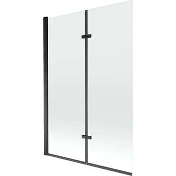 Vanová zástěna MEXEN - Castor vanová zástěna 2-křídlo 120 x 150, transparent, černá 892-120-002-70-00