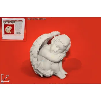 Vánoční dekorace PROHOME - Anděl sedící 13cm