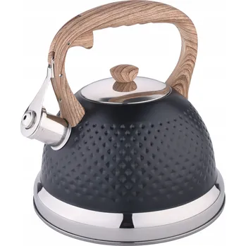 Varná konvice Tradiční ocelová Konvice Kamille 2,7 l černá, šedá