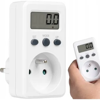 WATTMETR MĚŘIČ SPOTŘEBY ELEKTRICKÉ ENERGIE PROUDU VÝKONU 16A VAYOX