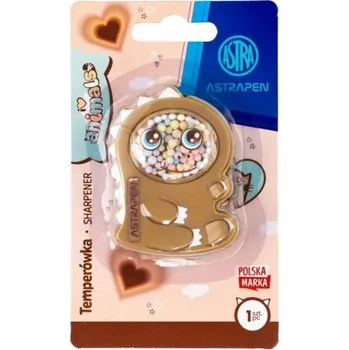 Ořezávátko Ořezávátko ruční, jednoduché, s nádobkou Astra odstíny hnědé a béžové