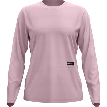 Pánské tričko Dámské Tričko Ortovox 185 Merino Patch Long Sleeve Women's Barva: Dawn Rose, Velikost: S