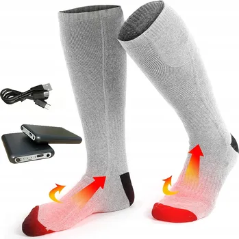 Pánské ponožky 5000 mAH VYHŘÍVANÉ PONOŽKY ELEKTRICKÉ ZIMNÍ OHŘÍVAČE