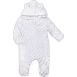 Zimní kojenecký overal z Minky Nicol Bubbles bílý