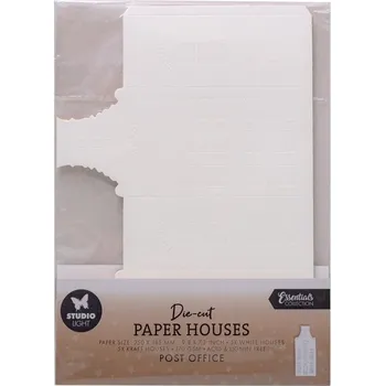 Výtvarná sada DIY Vánoční domečky, 25x18,5 cm, 10 l. - Pošta