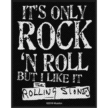 Nášivka The Rolling Stones tkaná nášivka PES 100x80 mm, It's Only Rock N' Roll