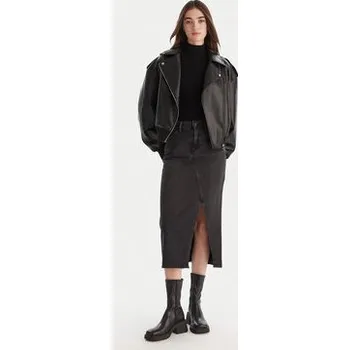 Dámská sukně HUGO Džínová sukně Goja_B 50546327 Černá Regular Fit L