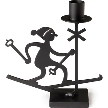 Svícen Kovový svícen Ski (lyže) 17x16, Bengt & Lotta Švédsko