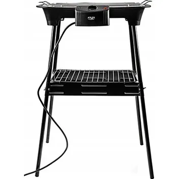 Kuchyňský gril Kontaktní, skládací elektrický gril Adler AD 6602 černý 2400 W