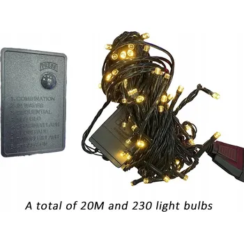 Vánoce Vánoční osvětlení na stromeček LED 230V venkovní teplá bílá s efektem blikání, světelný řetěz