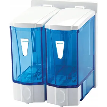 Dávkovač mýdla Ruční dávkovač mýdla na zeď Biurotop 500 ml bezbarvý, bílý