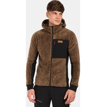 Pánské oblečení Pánská fleece mikina KILPI NORKA-M ZM0204KI HNĚDÁ S