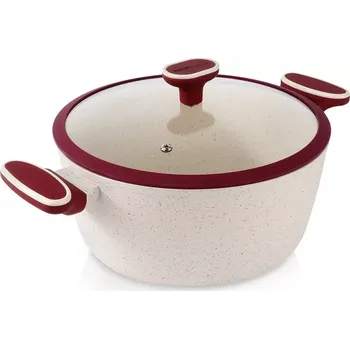 Hrnec Granitový hrnec se skleněnou poklicí TERRESTRIAL 26 cm, 5,2 l