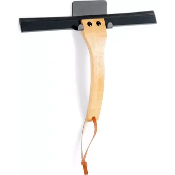 Závěsná stěrka na okna a sprchu Vilde s bambusovou rukojetí