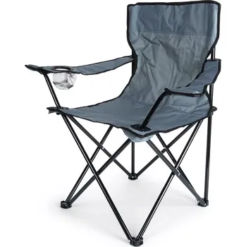 kempingová židle Skládací turistická židle s držákem nápoje VILDE