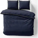 Sada povlečení Detexpol modrá bavlněný satén 200x220 cm 3 dílná