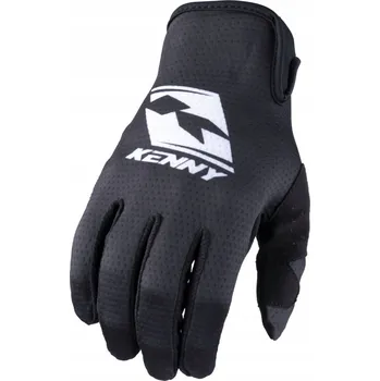 Cyklistické rukavice KENNY RACING RUKAVICE CROSS/ENDURO/CYKLISTICKÉ MTB ČERNÁ/BÍLÁ vel. XL