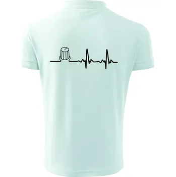 Pánská košile Muzikant volume EKG - Polokošile pánská Pique Polo 203 - 5XL ( Frost )