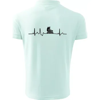 Pánská košile EKG inline - Polokošile pánská Pique Polo 203 - 4XL ( Frost )