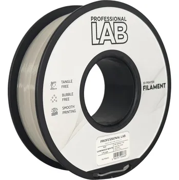 Filament Profesional LAB Filament PLA bílá svítící 1.75mm 1kg