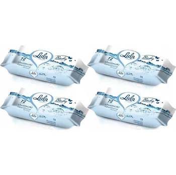 Hygienický ubrousek Vlhčené ubrousky Lula Baby 99% vody 72 ks