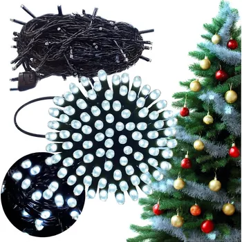 Vánoce Vánoční osvětlení na stromeček LED 230V venkovní bílá teplá s efektem blikání - světelný řetěz