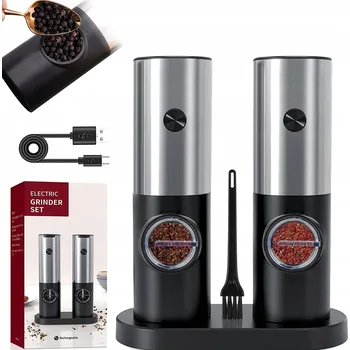 Kuchyňský mlýnek Elektrický mlýnek na pepř Bedee, 25 W, stříbrný/šedý