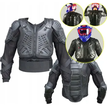 Moto bunda BRNĚNÍ KOŠILE S CHRÁNIČI GARETH SCORPION ENDURO CROSS ATV ČERNÁ M