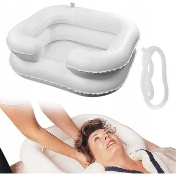 Mobilní nafukovací umyvadlo na mytí vlasů, s hadicí pro mytí vlasů