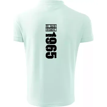 Pánská košile Limited edition 1965 pruh - Polokošile pánská Pique Polo 203 - 4XL ( Frost )