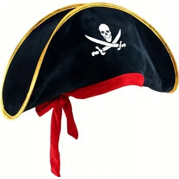 Čepice Pirátký klobouk pro DĚTI Čepice Piráta Bikorn Kapitán Hák Korzár