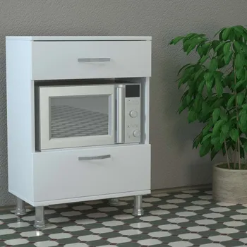 Šatní skříň POTENGI skříňka na mikrovlnku, bílá