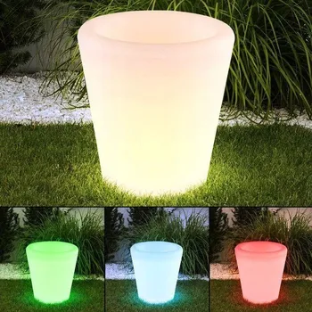 Obraz Květináč plast bílý, vícebarevný Masterled 38 cm x 38 x 40 cm