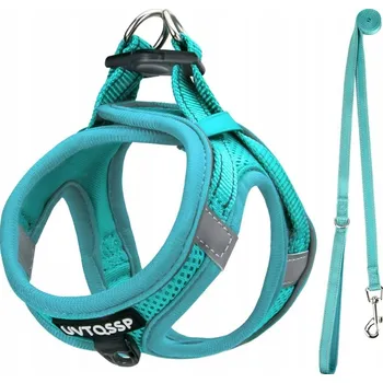 Postroj pro psa POSTROJ PRO PSA UVTQSSP MĚKKÝ PRODYŠNÝ VELIKOST XS + VODÍTKO MODRÉ