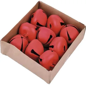 Vánoční dekorace Vánoční dekorace rolnička, kov, červená, pr.4cm