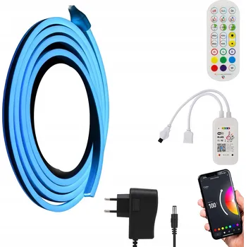 LED osvětlení BAREVNÝ LED PÁSEK DO POKOJE S OVLADAČEM, SVĚTELNÝ PÁSEK 5M RGB NEON