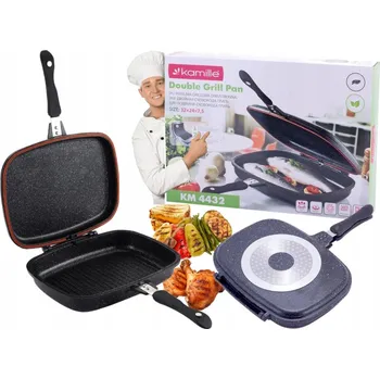 Pánev Grilovací pánev Kamille 32 cm s mramorovým povrchem