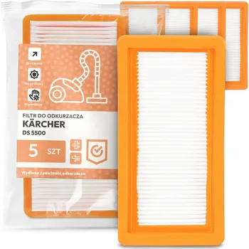 Filtr do vysavače 5x FILTR do VYSAVAČE Kärcher DS 5500 Vzduchový Omyvatelný Silný FILTRY EM-W