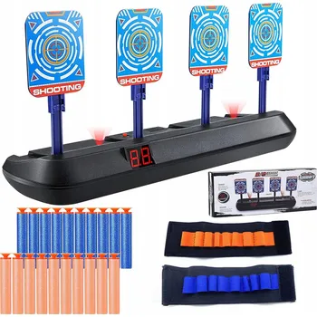 Dětská zbraň Elektronický terč pro Nerf Střelnice 4 CÍLE Zábavné střelecké dárky