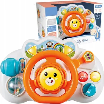 Hračka pro nejmenší Interaktivní volant Sferazabawek se zvuky, 18 m +