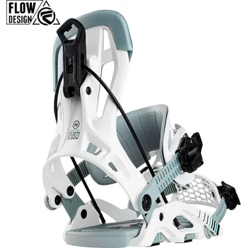 Vázání na snowboard Vázání na snowboard Nidecker Flow Fuse Hybrid white L 2026 - Odesíláme do 24 hodin
