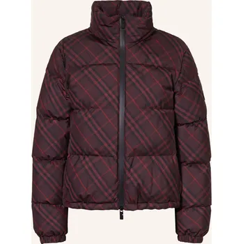 Burberry Dámská Prošívaná Bunda, tmavě červená / červená /...