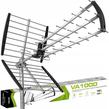 Televizní anténa Vayox Směrová anténa DVB-T/T2 venkovní s dosahem 120 km Full HD 4K VA1000 1 Ks